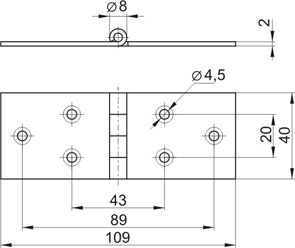 490 Петля карточная (по 250 шт) 490 Петля карточная (по 250 шт)